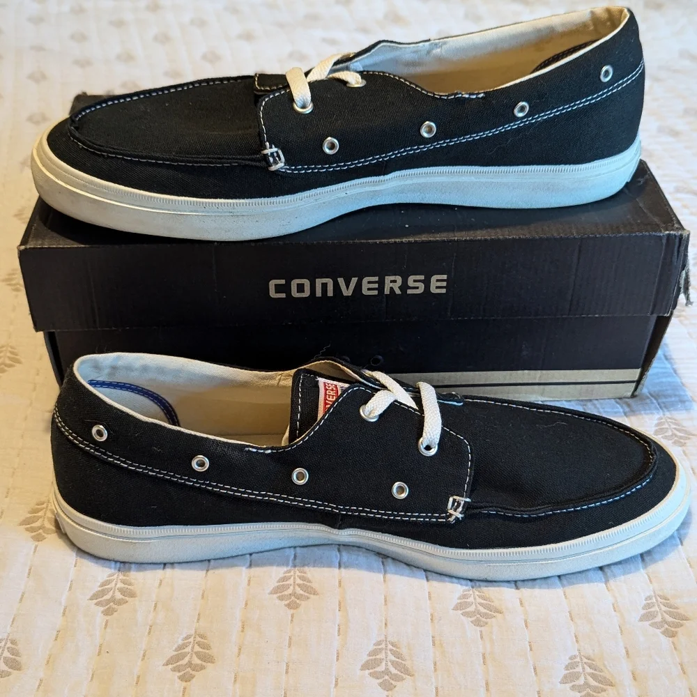 Men's converse all star black and white chucks size 13 - Picture 1 of 10